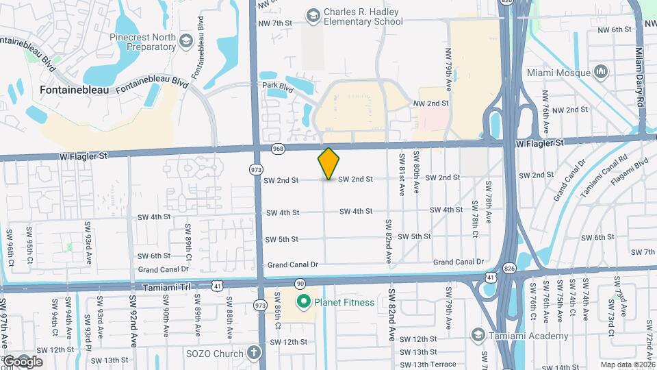 8390 SW 2nd St Map and Location Details