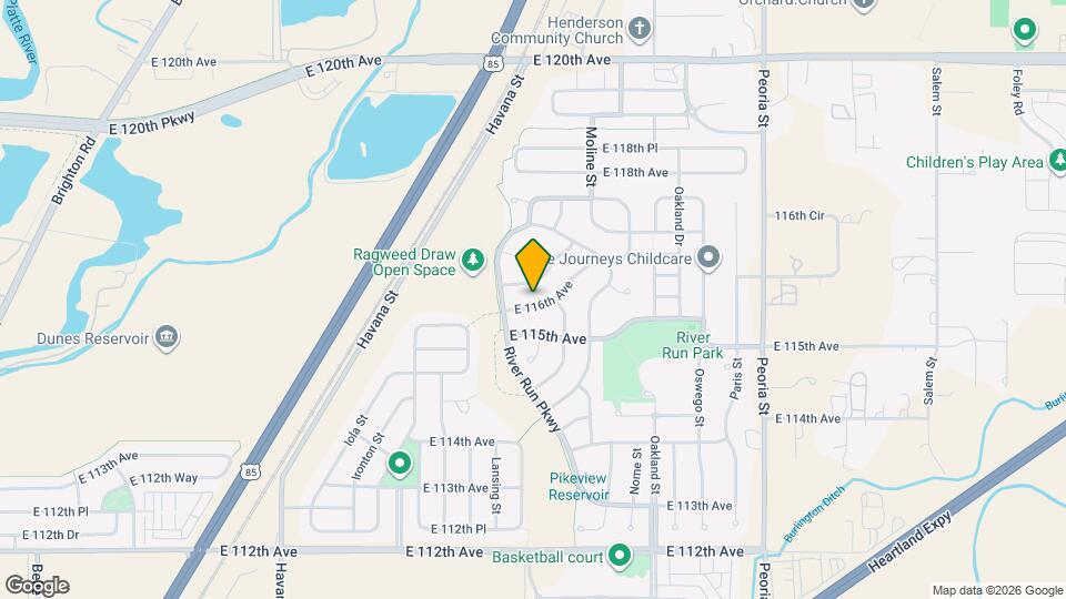 11357 E 116th Ave Map and Location Details