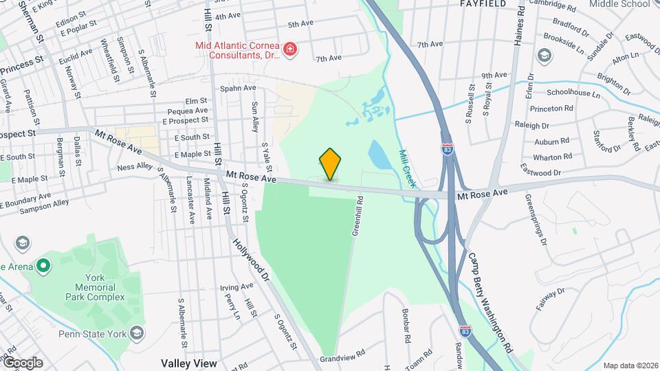 1631 Mount Rose Ave Mapa y Detalles de la Ubicación