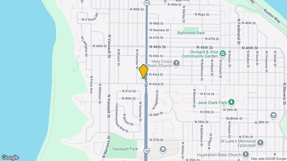 4206 N Pearl St Map and Location Details
