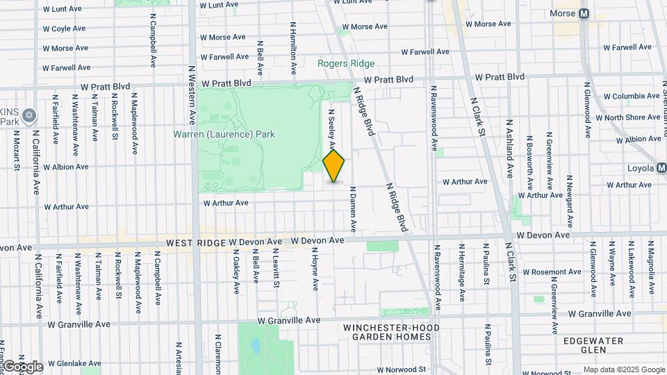 6527 N Seeley Ave Map and Location Details