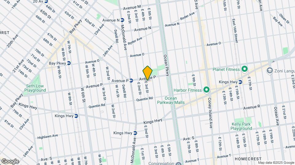 1711 E 3rd St Map and Location Details