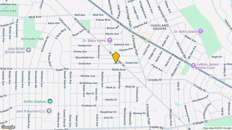 223 Grand Ave Map and Location Details