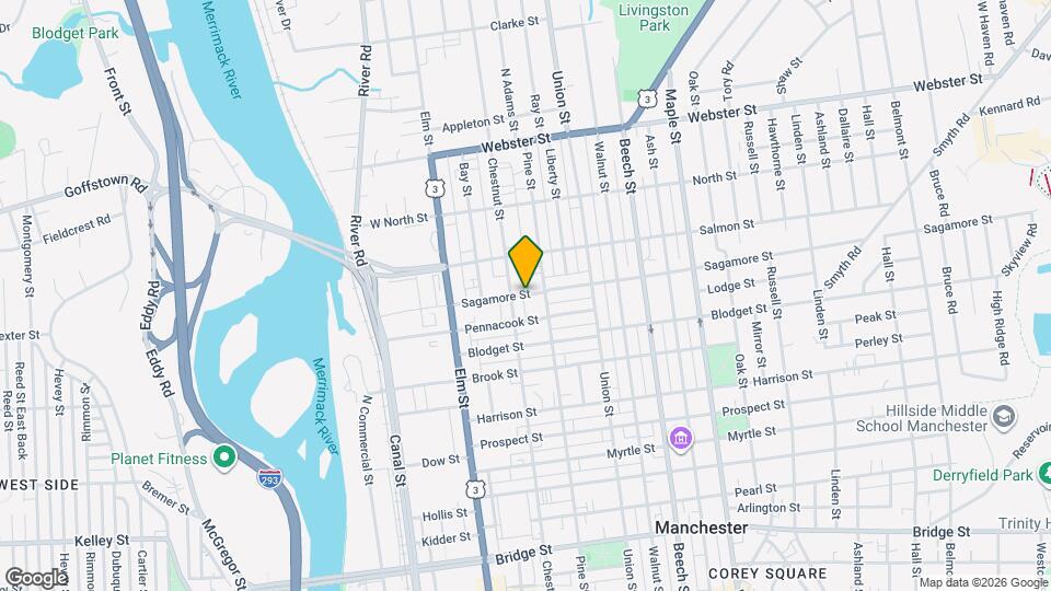 55 Sagamore St Map and Location Details