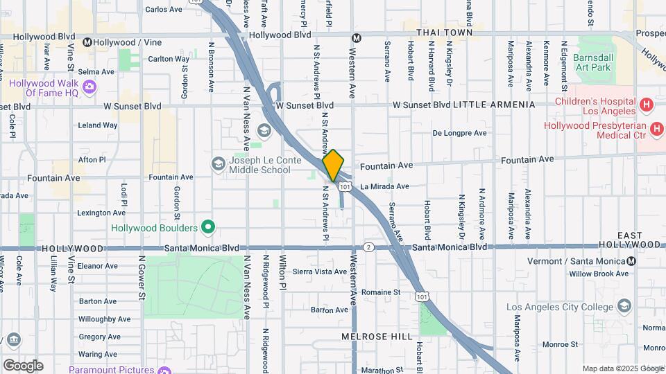 5531 La Mirada Ave Map and Location Details