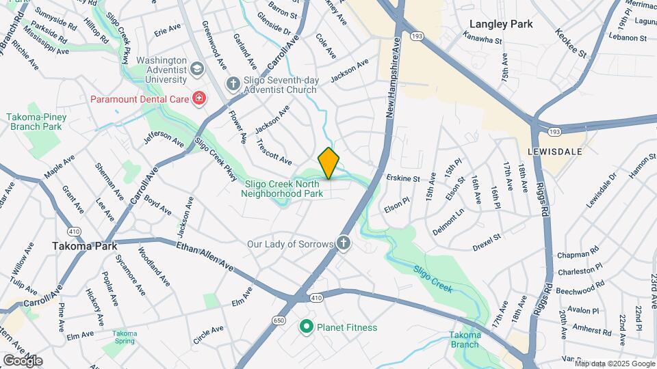 925 Sligo Creek Pkwy Map and Location Details