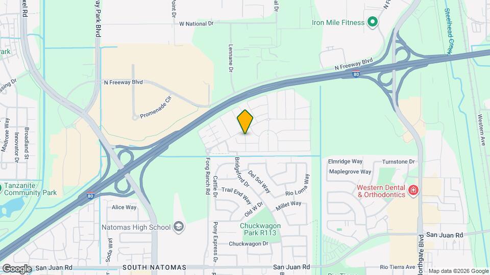 3731 Roseparke Way Mapa y Detalles de la Ubicación