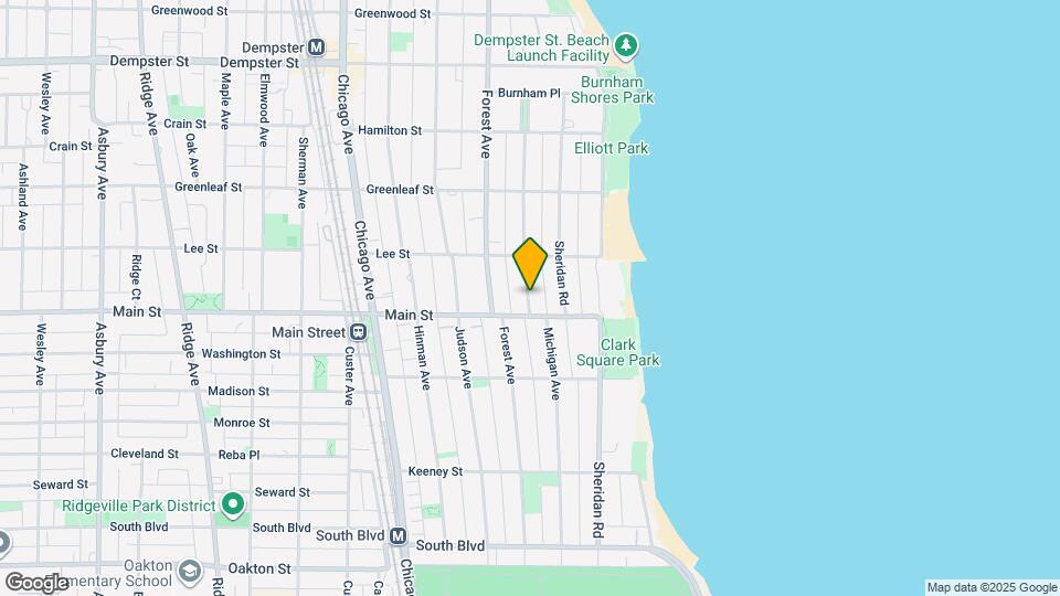 929 Michigan Ave Map and Location Details