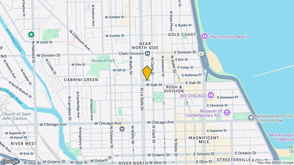 120 W Oak St Mapa y Detalles de la Ubicación