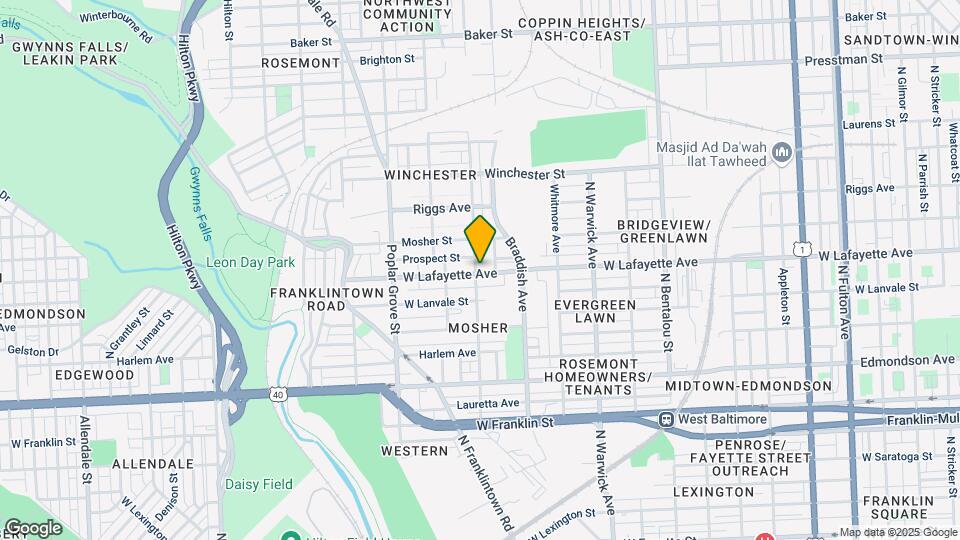 2702 W Lafayette Ave Map and Location Details