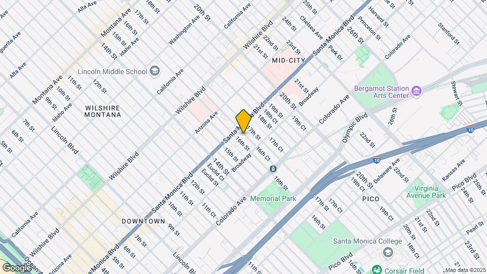 1421 16th St Map and Location Details