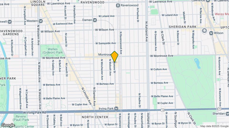 4346 N Honore St Map and Location Details