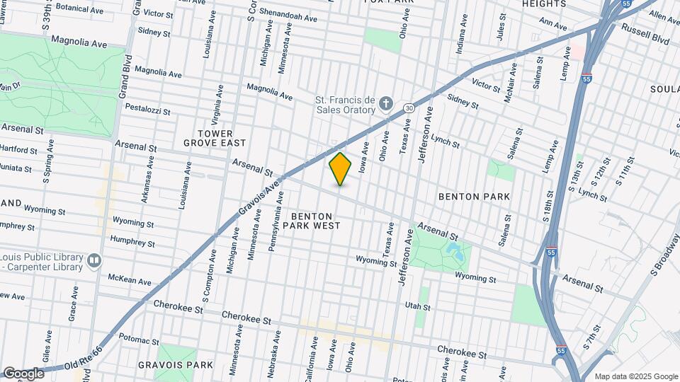 3026 California Ave, Unit 2W Map and Location Details