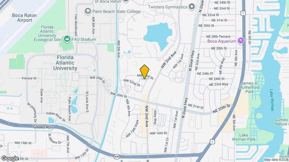 2233 NW 3rd Ave Map and Location Details