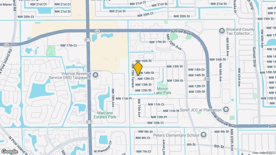 7521 NW 13th Ct Map and Location Details