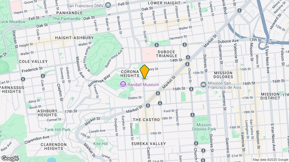 225 Castro St Mapa y Detalles de la Ubicación