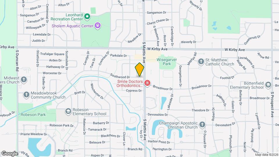 1805 Southwood Dr Map and Location Details