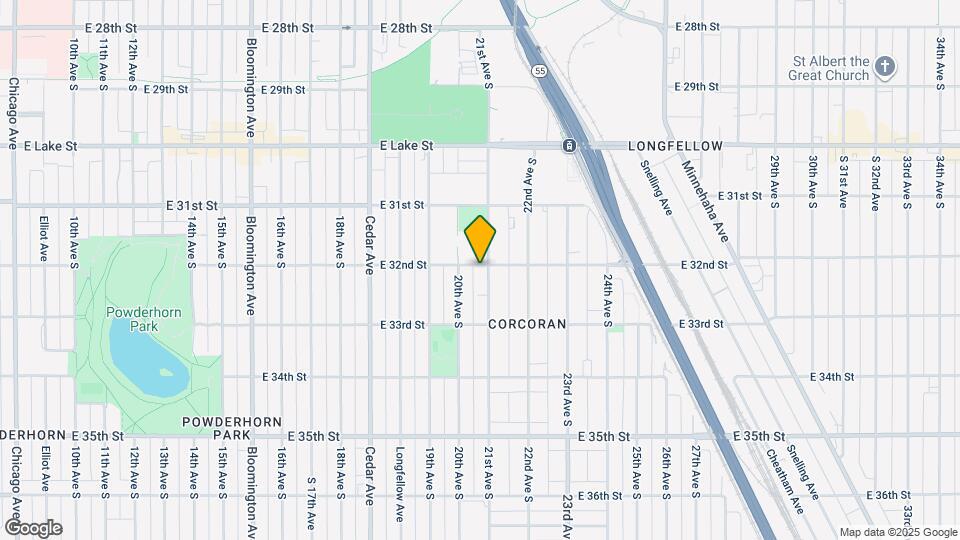 3200 21st Ave S, Unit Finished Basement Apt Map and Location Details