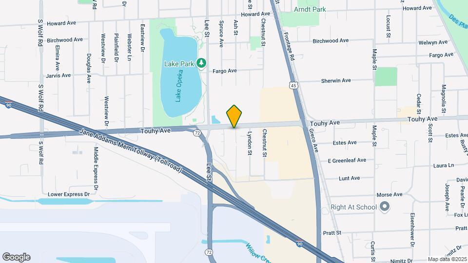 10577 W Touhy Ave Map and Location Details