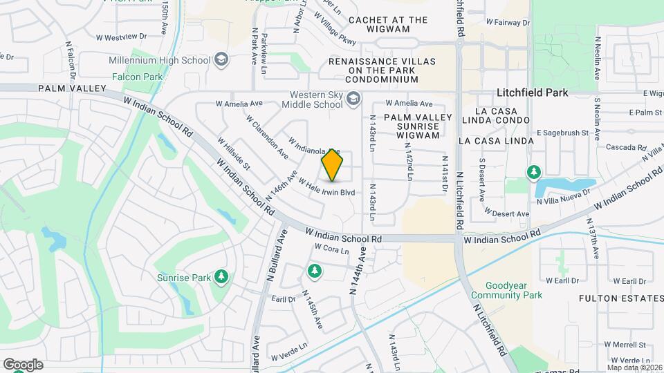 14493 W Weldon Ave Mapa y Detalles de la Ubicación