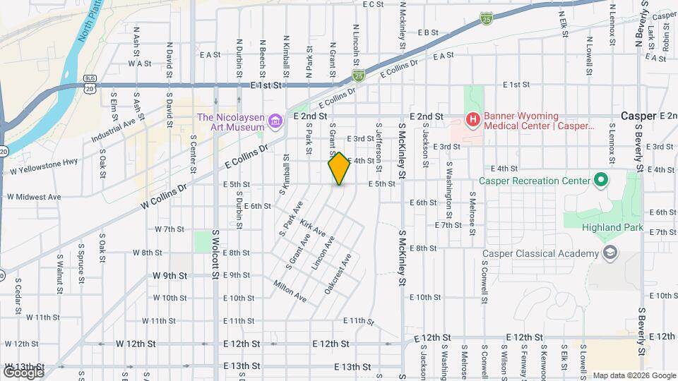 709 E 5th St Map and Location Details