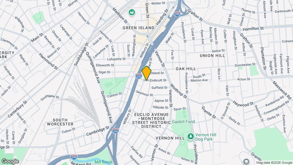 102 Endicott St, Unit 1 Mapa y Detalles de la Ubicación