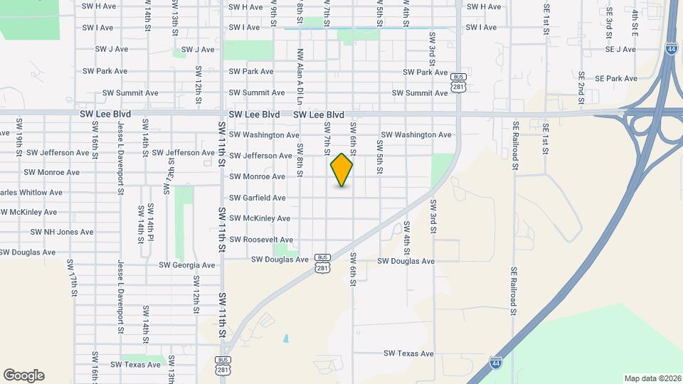 603 SW Garfield Ave Map and Location Details