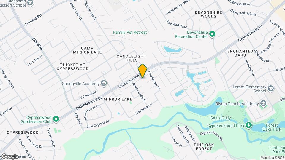 3231 Candlepine Dr Map and Location Details
