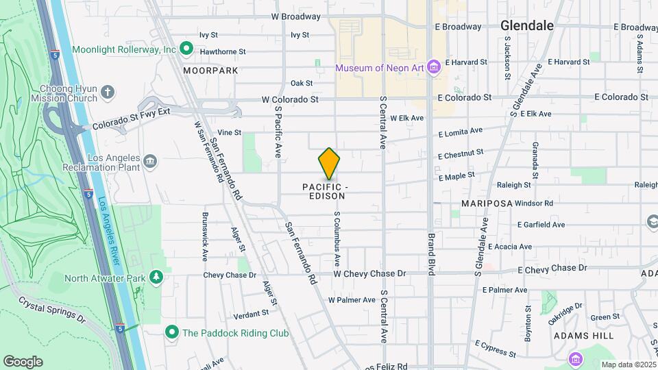 615 S Columbus Ave Mapa y Detalles de la Ubicación