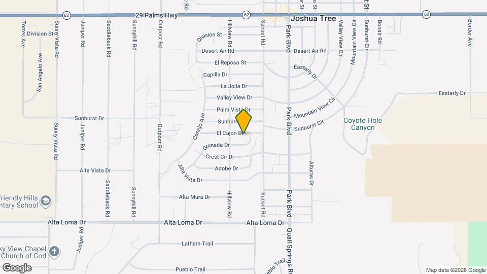 61627 El Cajon Dr Map and Location Details