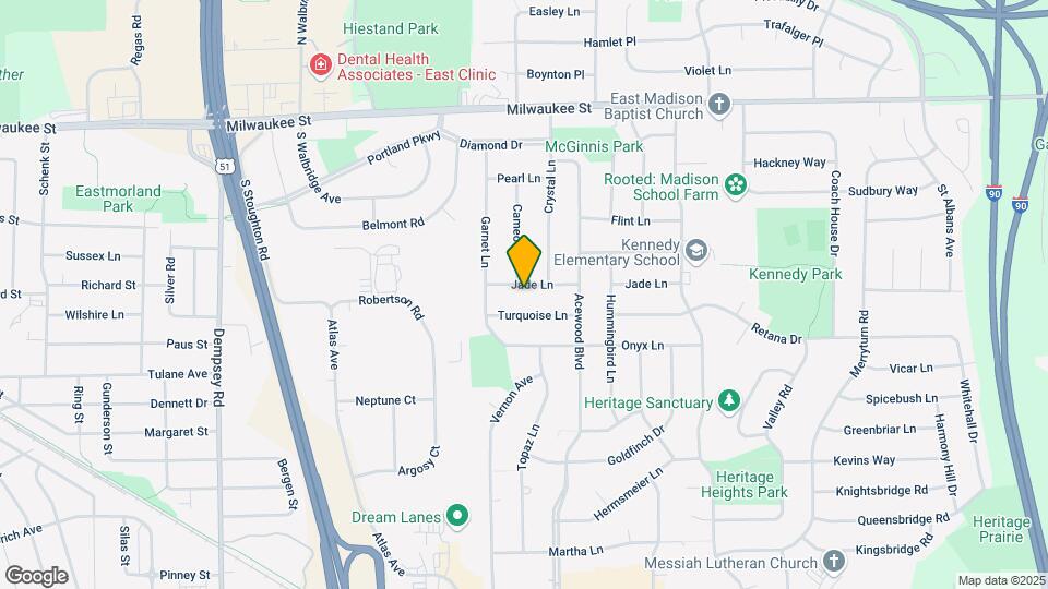 4521 Jade Ln Map and Location Details