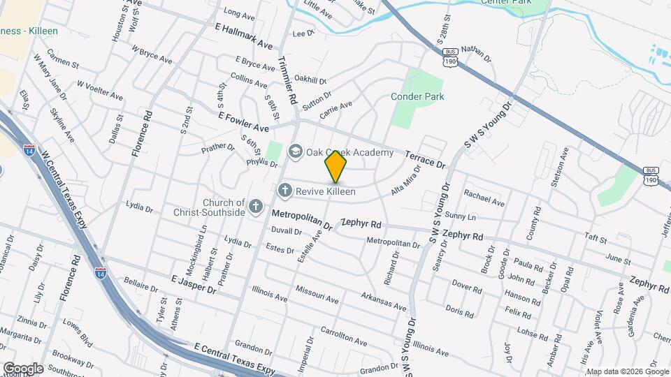 1302 Redondo Dr Map and Location Details