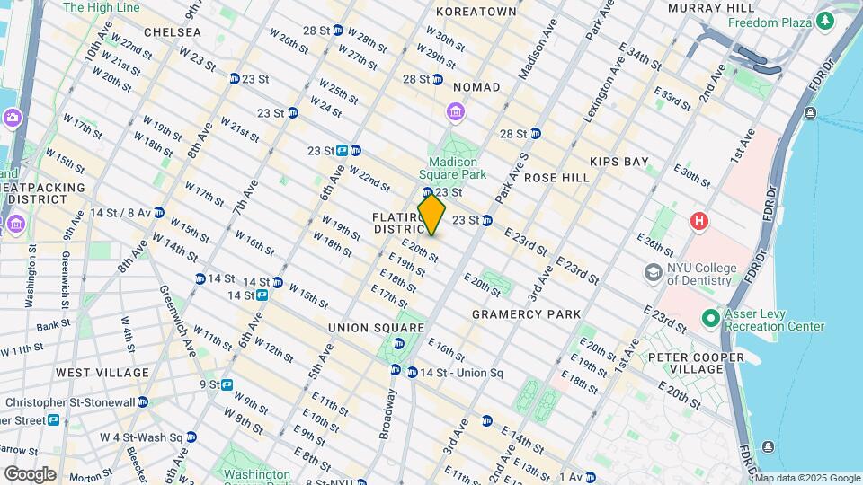 24 E 21st St Mapa y Detalles de la Ubicación