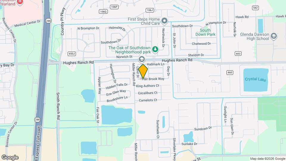 9812 Fair Brook Way Mapa y Detalles de la Ubicación
