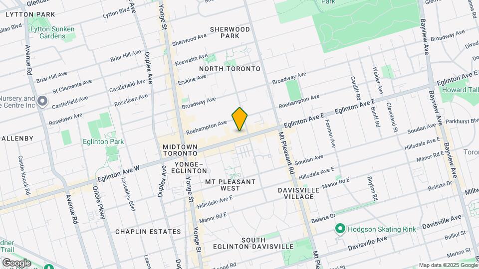 160 Eglinton Ave E Map and Location Details
