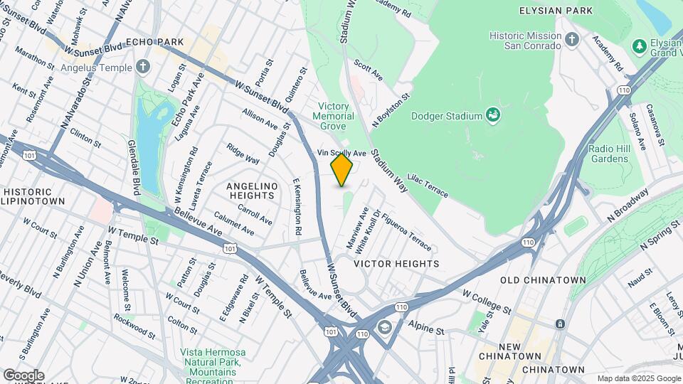 The Angeleno Mapa y Detalles de la Ubicación