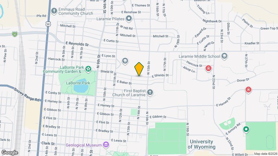 1318 Shield St Map and Location Details