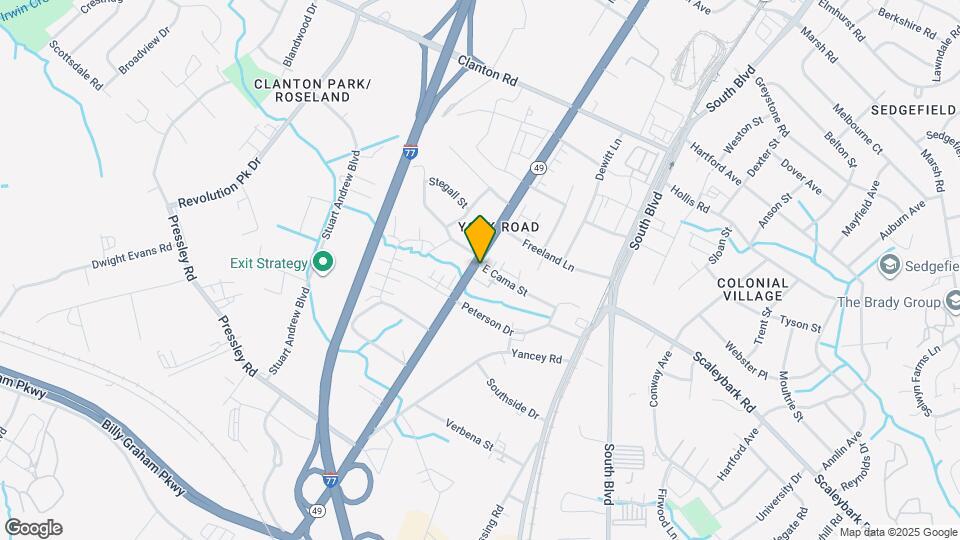 4109 S Tryon St Map and Location Details