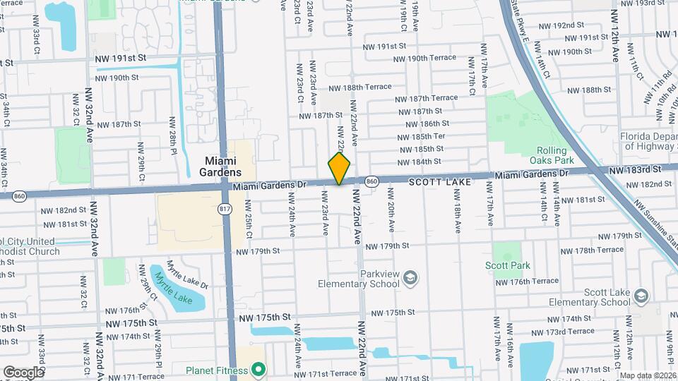 2250 NW 183rd St Map and Location Details