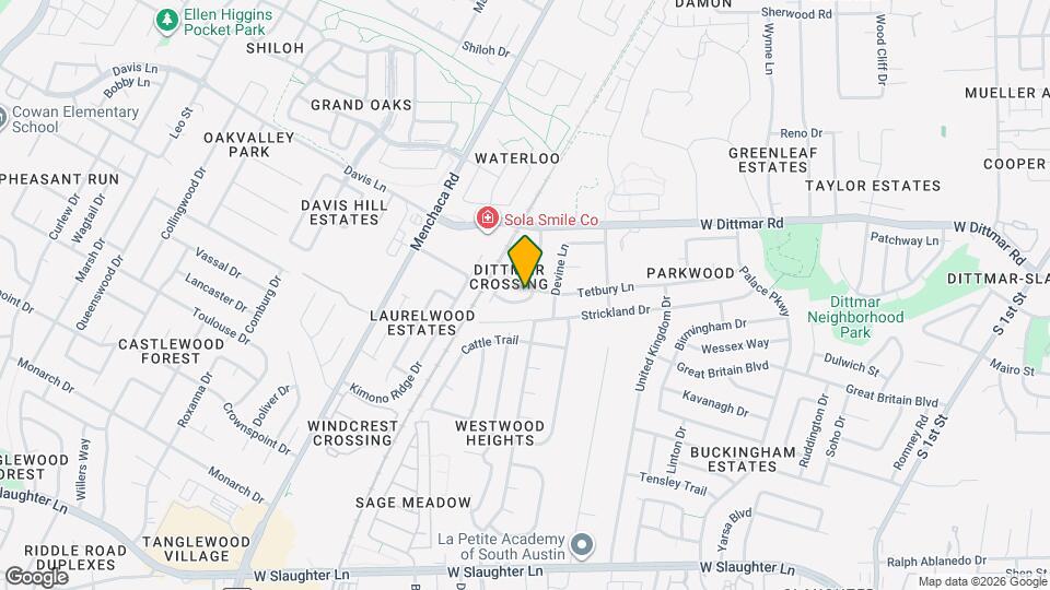 8710 Davis Oaks Trail Map and Location Details