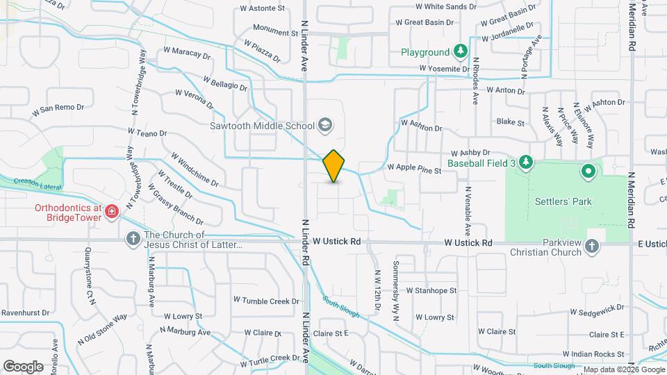 1465 W Woodchest St Map and Location Details