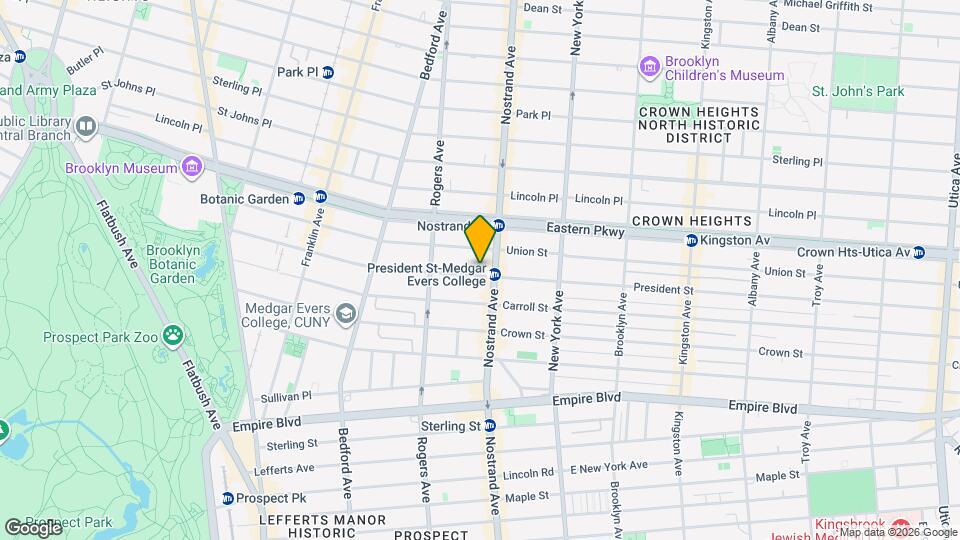 1171 President St Mapa y Detalles de la Ubicación