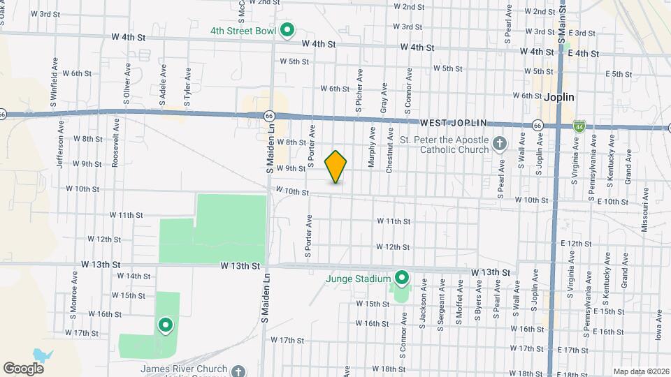 1221 W 10th St Mapa y Detalles de la Ubicación