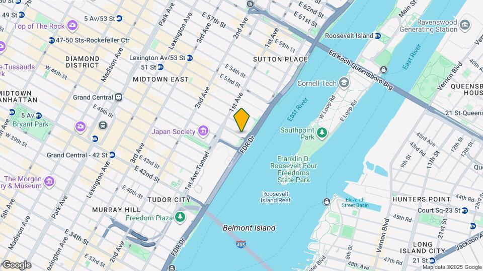 437 E 49th St Map and Location Details