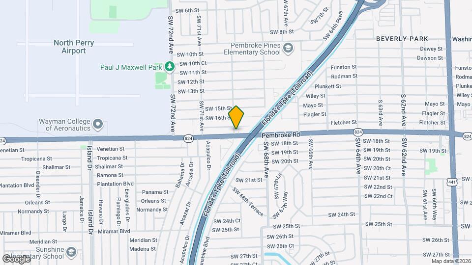 6899 Pembroke Rd Map and Location Details