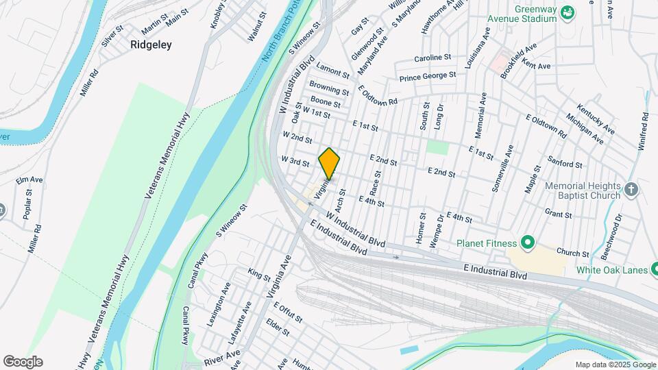 328 Virginia Ave Map and Location Details