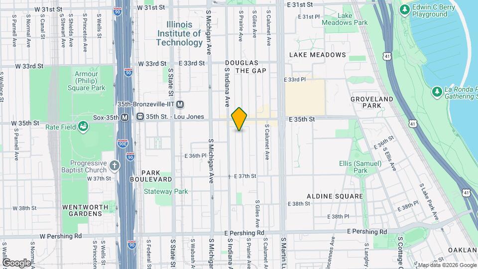 3536 S Prairie Ave, Unit 1 Map and Location Details