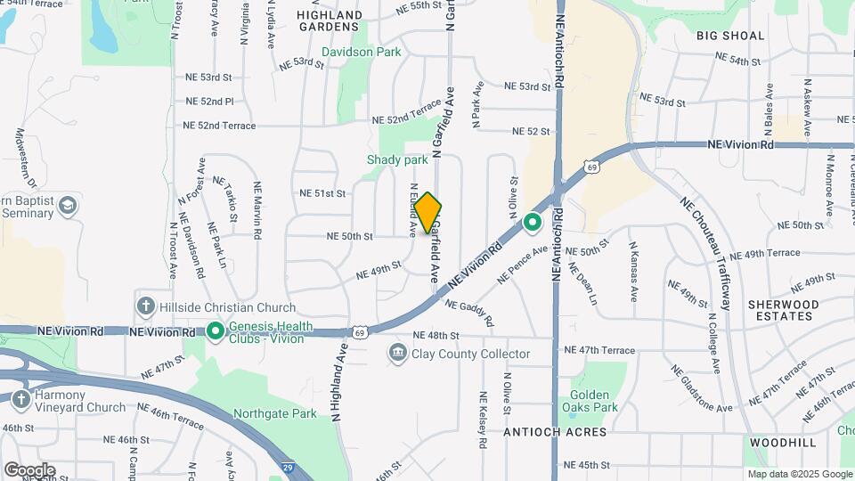 4952 N Garfield Ave Map and Location Details