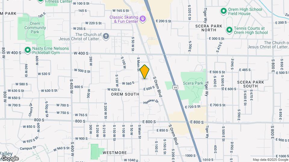 551 S 20 E St Map and Location Details