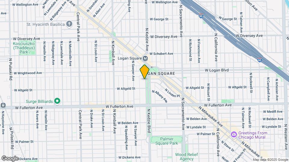 2524 N Kedzie Blvd Map and Location Details